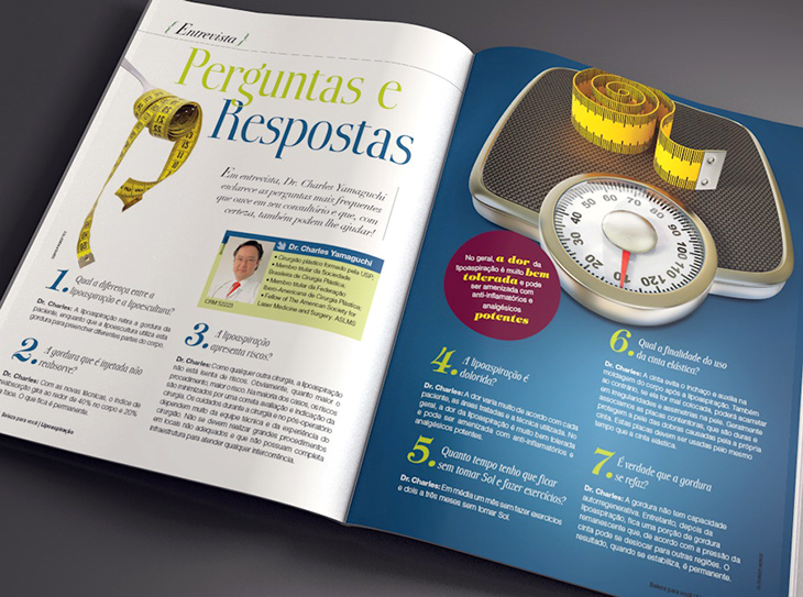 Seção de entrevista revista liposapiração Seção de entrevista revista liposapiração