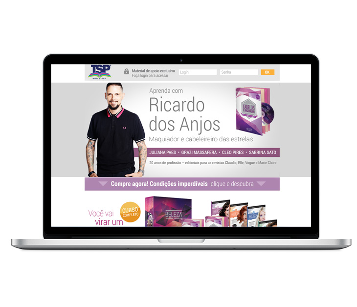 Banner principal do site Beleza Passo a Passo Segundo banner do layout Beleza Passo a Passo