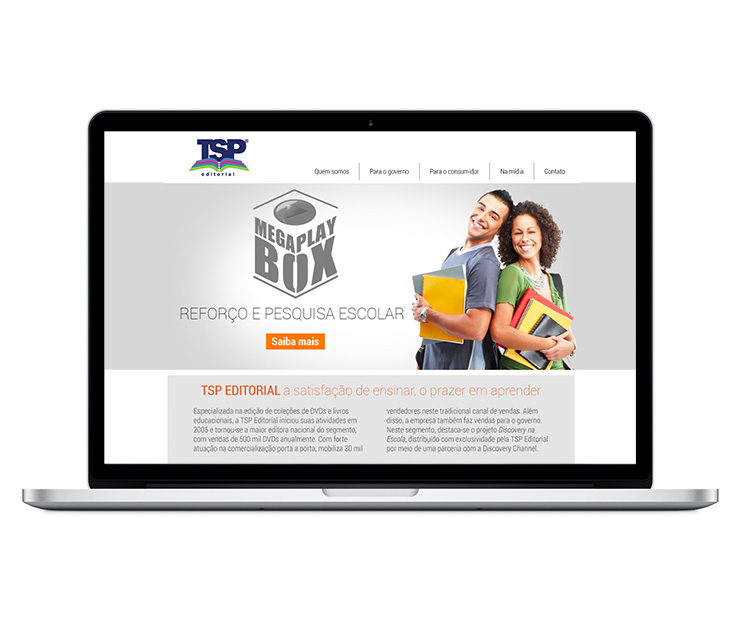 Layout e banners - Notebook Layout para site editora TSP - Notebook