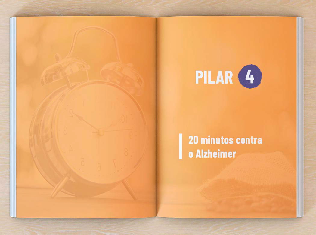 Projeto interno livro Projeto gráfico Super Cérebro sem Alzheimer