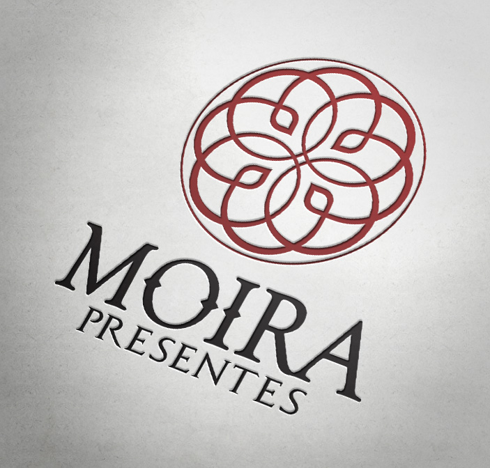 Logo e papelaria da loja Moira Presentes Logo e papelaria da loja Moira Presentes