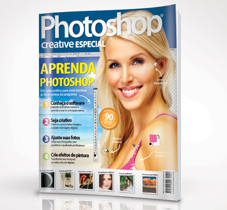 Capa e chamadas Capa e chamadas da revista Photoshop Creative Especial 1