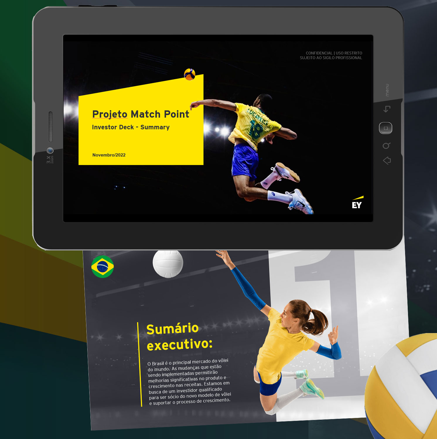 Apresentação em PPT Seleção Brasileira de Vôlei - Power Point 1