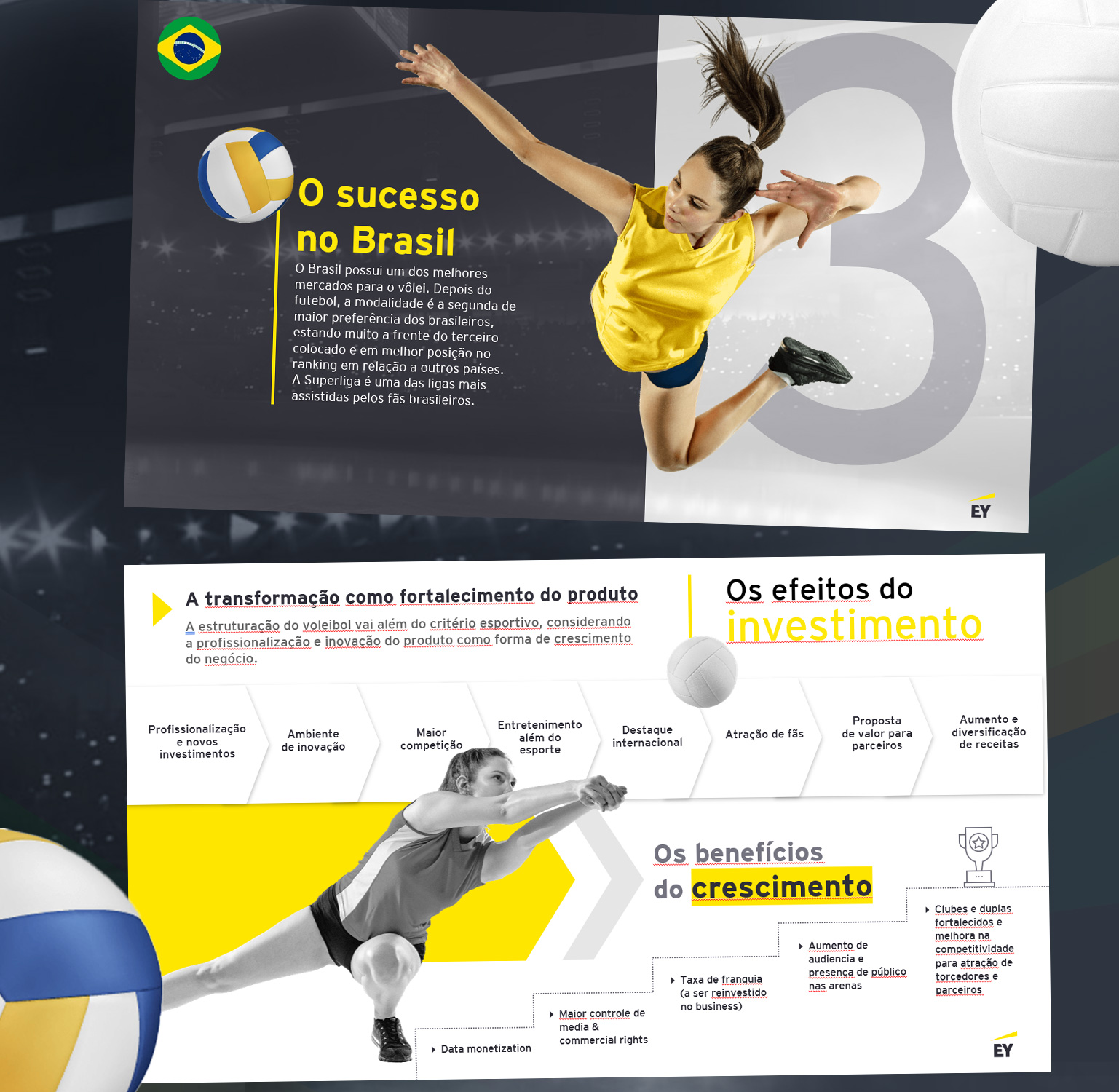 Apresentação em PPT Seleção Brasileira de Vôlei - Power Point 2